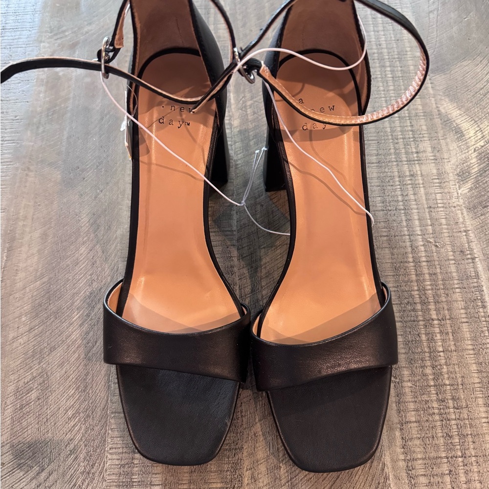 A New Day Black Women's heels- size 10